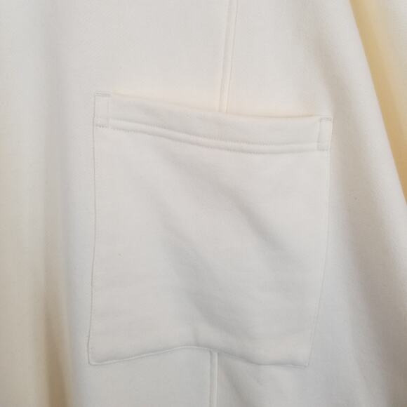 Nap Loungewear Women's Cream Mock Neck Drawstring Hem Sweatshirt Size Large - Picture 6 of 9